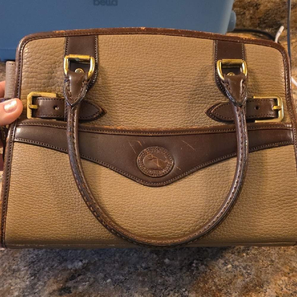 Vintage Dooney & Bourke Tan Leather Bag